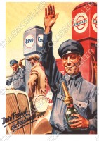 Standard Esso Essolub Tankstelle Poster Plakat Bild