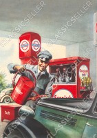 Standard Esso Essolub Tankstelle Werkstatt Poster Plakat Bild Kunstdruck
