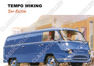 Tempo Wiking "Der Kasten" Kleintransporter Poster Plakat Bild