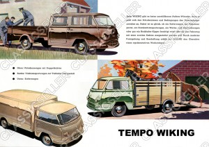 Tempo Wiking Kleintransporter Poster Plakat Bild
