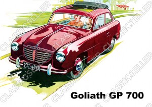 Goliath GP 700 Auto PKW Poster Plakat Bild