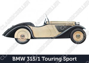BMW 315/1 Touring Sport Auto PKW Wagen Poster Plakat Bild