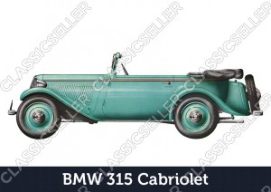 BMW 315 Cabriolet Auto PKW Wagen Poster Plakat Bild