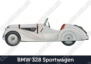 BMW 328 Sportwagen Auto PKW Wagen Poster Plakat Bild