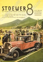 Stoewer 8 Acht PKW Auto Wagen Poster Plakat Bild