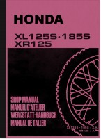 Honda XL 125 S, XL 185 S, XR 125 Reparaturanleitung Werkstatthandbuch Montageanleitung
