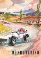 N&uuml;rburgring 1959 Rennen Rennsport Motorsport Auto Poster Plakat Bild