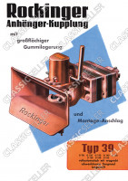 Rockinger Typ 39 Anh&auml;nger-Kupplung Anh&auml;ngerkupplung Reklame Werbung Poster Plakat Bild