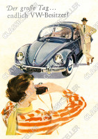 Volkswagen "Endlich VW-Besitzer" K&auml;fer Poster Plakat Bild