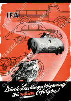 IFA Rennen Auto Motorrad Motorsport Rennsport Poster Plakat Bild