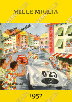 Mille Miglia 1952 Rennen Rennsport Motorsport Poster Plakat Bild
