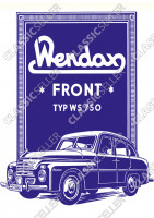 Wendax Front Typ WS 750 WS750 Auto PKW Poster Plakat Bild