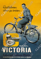 Victoria Fahrrad Einbau-Motor 1 PS Poster Plakat Bild