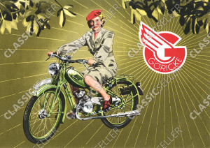G&ouml;ricke 98er Damen Motorfahrrad Sachs 98 ccm Poster Plakat Bild