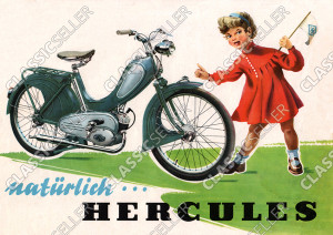 Hercules "Nat&uuml;rlich Hercules" Moped Poster Plakat Bild