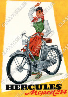 Hercules Typ 214 Moped Poster Plakat Bild