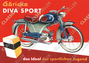G&ouml;ricke Diva Sport Moped Poster Plakat Bild