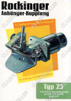 Rockinger Typ 23 Transporter Anh&auml;nger-Kupplung Anh&auml;ngerkupplung Reklame Werbung Poster Plakat Bild