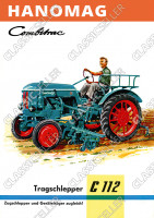 Hanomag Combitrac C 112 C112 Traktor Dieselschlepper Poster Plakat Bild