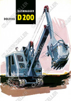 Dolberg D 200 D200 Kleinbagger Bagger Baumaschine Poster Plakat Bild