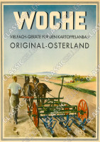 Woche "Vielfach-Ger&auml;te f&uuml;r den Kartoffelanbau" Original-Osterland Poster Plakat Bild