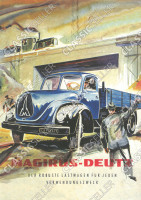 Magirus-Deutz "Der robuste Lastwagen f&uuml;r jeden Verwendungszweck" Poster Plakat Bild