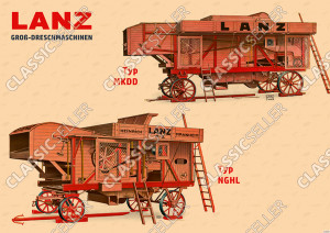 Lanz Gro&szlig;-Dreschmaschinen MKDD NGHL Poster Plakat Bild