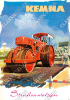 Kemna Stra&szlig;enwalzen Walze Poster Plakat Bild