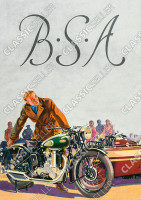 BSA Motorr&auml;der Motorrad 250 350 500 600 750 OHV Modell B 19 20 21 22 23 24 25 26 Poster Plakat Bild