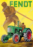 Fendt Dieselross Traktor Schlepper Werbung Reklame Poster Plakat Bild