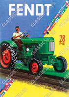 Fendt 28 PS Dieselross Traktor Schlepper Werbung Reklame Poster Plakat Bild
