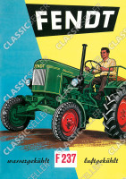 Fendt F 237 wassergek&uuml;hlt luftgek&uuml;hlt F237 Dieselross Traktor Schlepper Reklame Poster Plakat Bild