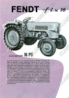 Fendt Fix 16 Dieselross Traktor Schlepper Reklame Poster Plakat Bild