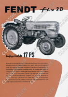 Fendt Fix 2D Dieselross Traktor Schlepper Reklame Poster Plakat Bild