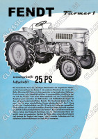 Fendt Farmer 1 Dieselross Traktor Schlepper Reklame Poster Plakat Bild