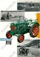 Hanomag R 16 R16 Schlepper Traktor Diesel Reklame Poster Plakat Bild