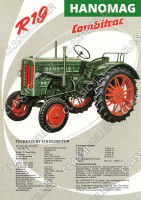 Hanomag Combitrac R 19 R19 Schlepper Traktor Daten Diesel Reklame Poster Plakat Bild