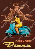 D&uuml;rkopp Diana Motorroller (200 TS Sport TSE) Reklame Werbung Poster Plakat Bild